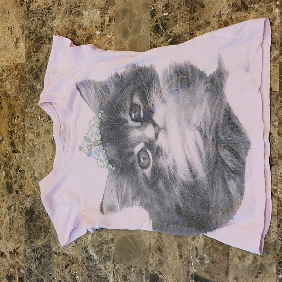 2 Girls Kitten Short Sleeve Tees - Picture 5 of 10